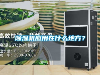 行業(yè)新聞除濕機應(yīng)用在什么地方？