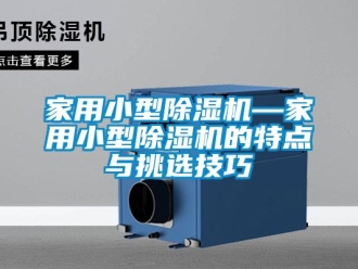 常見問題家用小型除濕機—家用小型除濕機的特點與挑選技巧