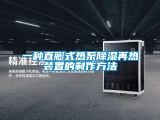 行業新聞一種直膨式熱泵除濕再熱裝置的制作方法