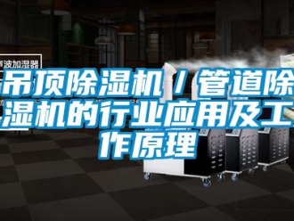 企業新聞吊頂除濕機／管道除濕機的行業應用及工作原理
