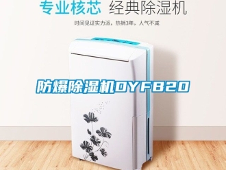企業新聞防爆除濕機DYFB20