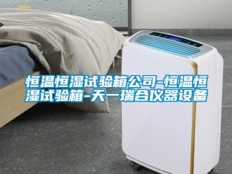 知識(shí)百科恒溫恒濕試驗(yàn)箱公司-恒溫恒濕試驗(yàn)箱-天一瑞合儀器設(shè)備