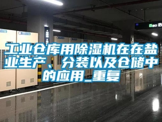 常見問題工業倉庫用除濕機在在鹽業生產、分裝以及倉儲中的應用_重復