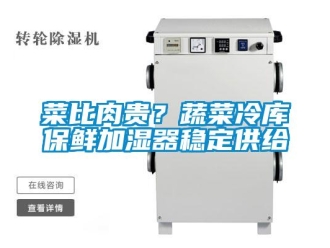 企業新聞菜比肉貴？蔬菜冷庫保鮮加濕器穩定供給