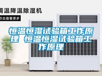 知識百科恒溫恒濕試驗箱工作原理 恒溫恒濕試驗箱工作原理
