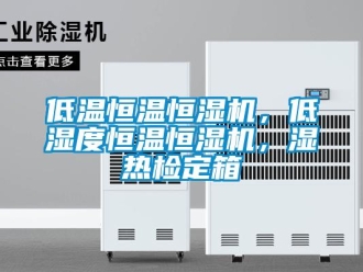 知識百科低溫恒溫恒濕機(jī)，低濕度恒溫恒濕機(jī)，濕熱檢定箱