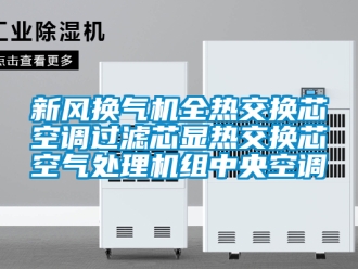 企業新聞新風換氣機全熱交換芯空調過濾芯顯熱交換芯空氣處理機組中央空調