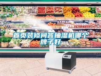 企業(yè)新聞首頁裝修問答抽濕機哪個牌子好