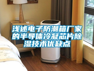 常見(jiàn)問(wèn)題淺述電子防潮箱廠家的半導(dǎo)體冷凝芯片除濕技術(shù)優(yōu)缺點(diǎn)