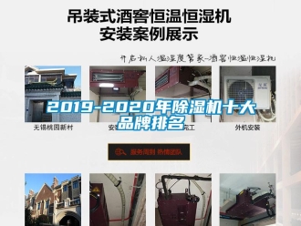 企業新聞2019-2020年除濕機十大品牌排名