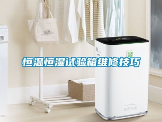 知識百科恒溫恒濕試驗箱維修技巧