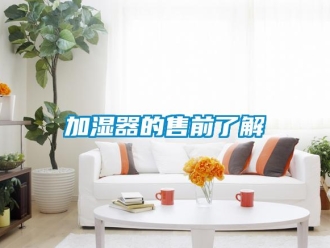 行業新聞加濕器的售前了解