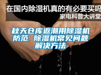 企業新聞秋天倉庫返潮用除濕機防范 除濕機常見問題解決方法