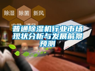 行業新聞普通除濕機行業市場現狀分析與發展前景預測