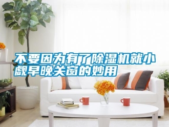 企業(yè)新聞不要因為有了除濕機就小覷早晚關(guān)窗的妙用