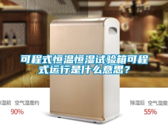 知識百科可程式恒溫恒濕試驗箱可程式運行是什么意思？