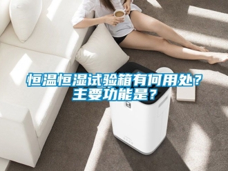 知識百科恒溫恒濕試驗箱有何用處？主要功能是？