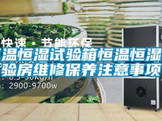 知識百科恒溫恒濕試驗箱恒溫恒濕試驗房維修保養注意事項