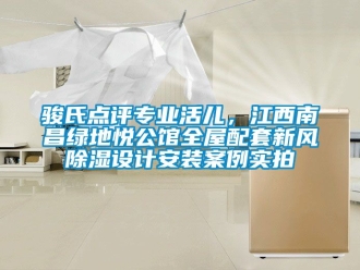 企業新聞駿氏點評專業活兒，江西南昌綠地悅公館全屋配套新風除濕設計安裝案例實拍