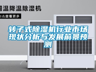 行業新聞轉子式除濕機行業市場現狀分析與發展前景預測