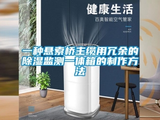 企業新聞一種懸索橋主纜用冗余的除濕監測一體箱的制作方法