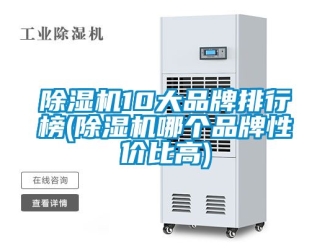 企業新聞除濕機10大品牌排行榜(除濕機哪個品牌性價比高)