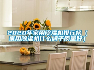 常見問題2020年家用除濕機排行榜（家用除濕機什么牌子質(zhì)量好）