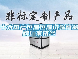 知識百科十大國產(chǎn)恒溫恒濕試驗(yàn)箱品牌廠家排名