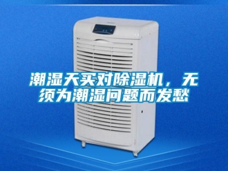 常見問題潮濕天買對除濕機，無須為潮濕問題而發愁
