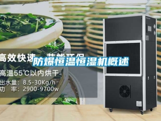 知識百科防爆恒溫恒濕機(jī)概述