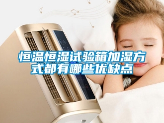 知識(shí)百科恒溫恒濕試驗(yàn)箱加濕方式都有哪些優(yōu)缺點(diǎn)