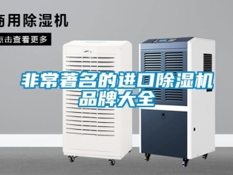企業新聞非常著名的進口除濕機品牌大全