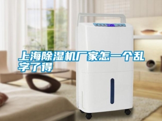 知識百科上海除濕機廠家怎一個亂字了得