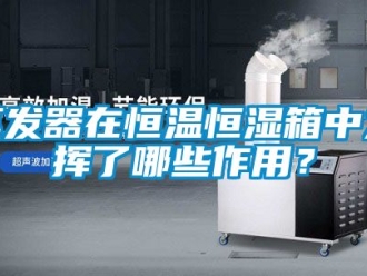 知識百科蒸發器在恒溫恒濕箱中發揮了哪些作用？
