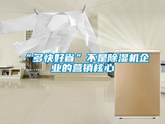 常見問題“多快好省”不是除濕機企業的營銷核心