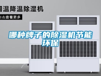 行業新聞哪種牌子的除濕機節能環保