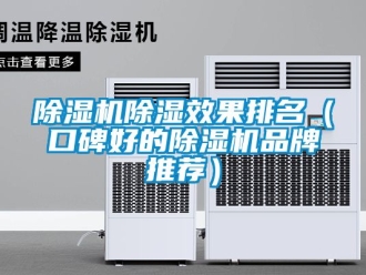 企業新聞除濕機除濕效果排名（口碑好的除濕機品牌推薦）