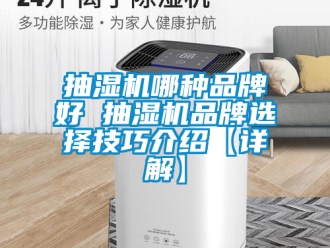 企業新聞抽濕機哪種品牌好 抽濕機品牌選擇技巧介紹【詳解】