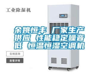 知識百科余姚恒豐 廠家生產供應 性能穩定噪音低 恒溫恒濕空調機