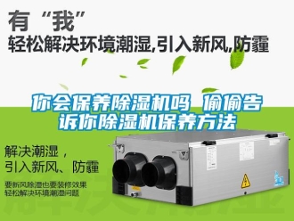 行業(yè)新聞你會(huì)保養(yǎng)除濕機(jī)嗎 偷偷告訴你除濕機(jī)保養(yǎng)方法