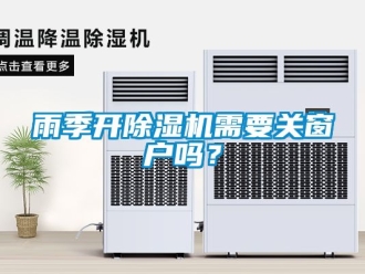 行業(yè)新聞雨季開除濕機需要關(guān)窗戶嗎？