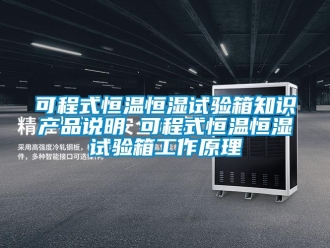 知識百科可程式恒溫恒濕試驗箱知識產品說明 可程式恒溫恒濕試驗箱工作原理