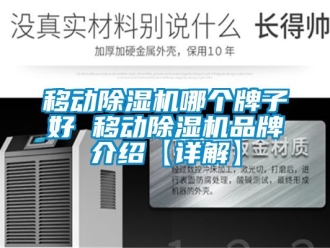 企業新聞移動除濕機哪個牌子好 移動除濕機品牌介紹【詳解】