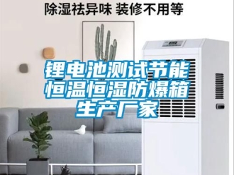 知識百科鋰電池測試節能恒溫恒濕防爆箱生產廠家