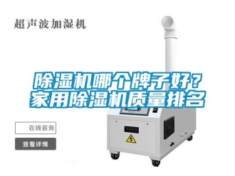 常見問題除濕機哪個牌子好？家用除濕機質量排名