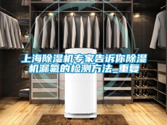 行業(yè)新聞上海除濕機專家告訴你除濕機漏氟的檢測方法_重復(fù)