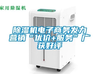 企業新聞除濕機電子商務發力營銷“優價+服務”廣獲好評
