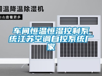 知識百科車間恒溫恒濕控制系統江蘇空調自控系統廠家