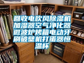 知識百科回收電吹風除濕機加濕器空氣凈化器微波爐烤箱電動牙刷破壁機打蛋器恒溫杯