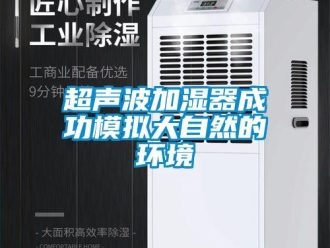 企業新聞超聲波加濕器成功模擬大自然的環境